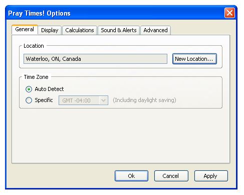 Options Dialog-Box