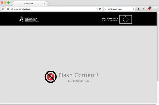 Blocked Flash Content