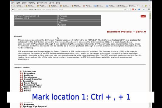 Mark a location.