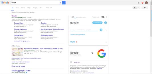 Widget in Google