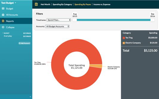 The Spending by Payee report shows you who you pay the most.