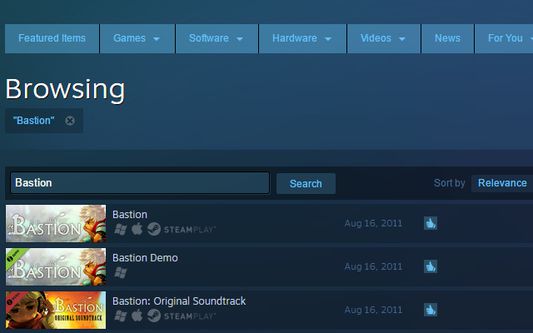 Steam Search Results