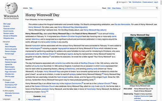 Applied to Wikipedia