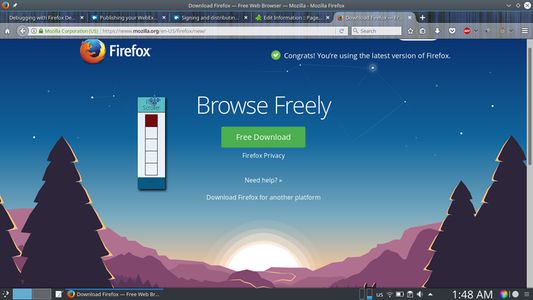 drag the scroller box anywhere you like