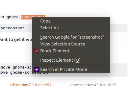 Context Menu Entry