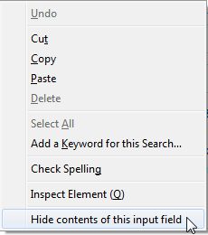 Context menu option