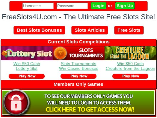 When not logged in you get access to the free competitions.