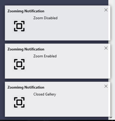 Notification tabs