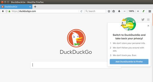 Before running on duckduckgo