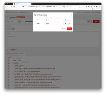 Form data helper will transform your inputed attributes to www-form-urlencoded string.