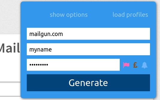 The password-generator widget.