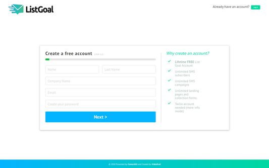 Register a new account