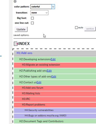 Theme Pattern color