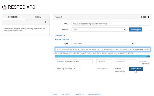 APS Token refresh mechanism