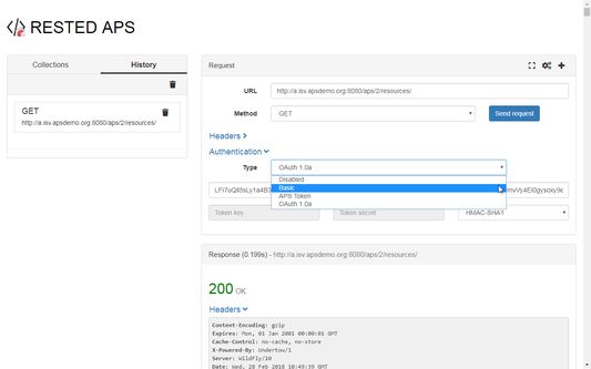 Available authentication methods