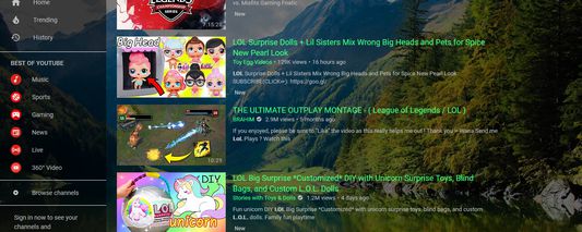 Custom Youtube theme