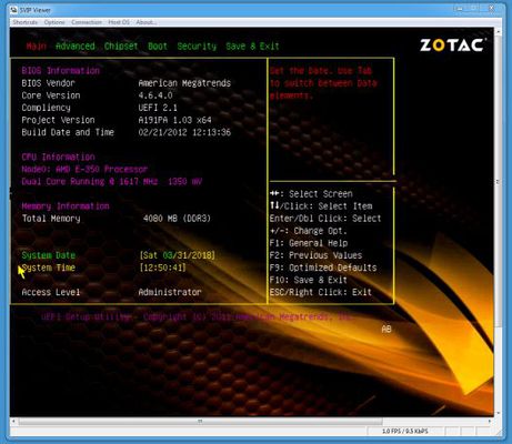 The Avocent viewer will launch, showing you what is currently displayed on the computer attached to the Avocent KVM, allowing you to interact with it