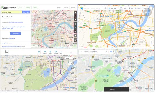 Kinds of Map comparison