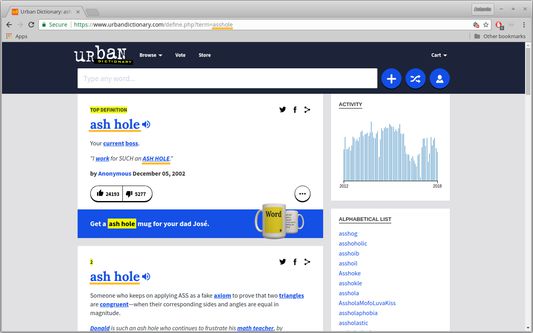 Urban Dictionary in The Good Net