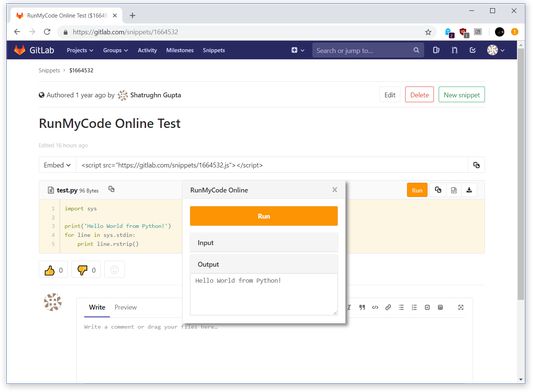 Gitlab Snippets