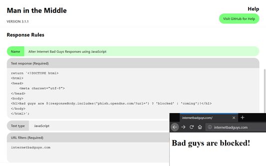 Use Response Rules to modify network responses.