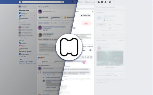 facebook, before and after the use of minimal.