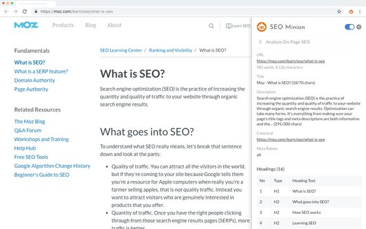 Analyze On-Page SEO