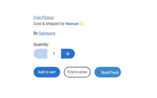 walmart.ca StockTrack button