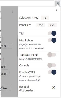 Configuration section