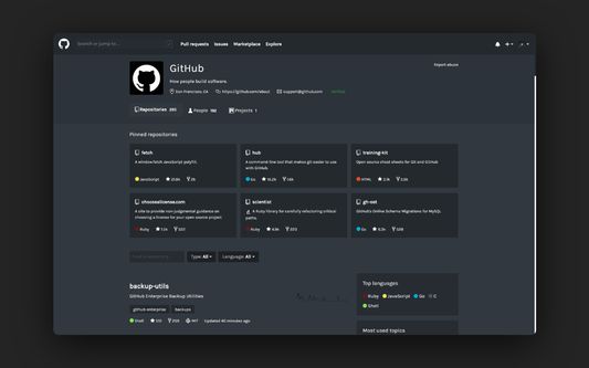 gitark's org screenshot