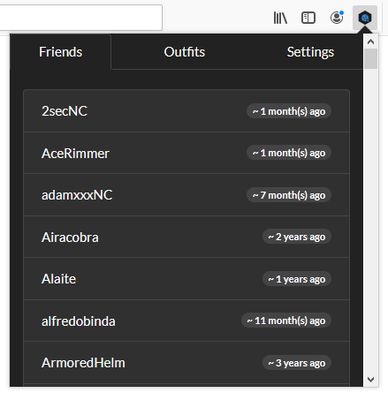 Listing of your friends as well as an indicator whether they were listed online