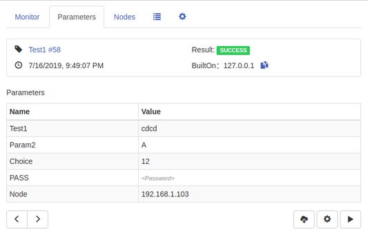 Build parameter view: It's easy to quickly view build information and build parameters under each Build page and its subpages. A button to view the last/next build parameters is available, and the complete build log can be downloaded directly to the local.
