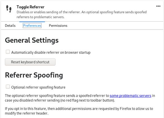 Optional auto disabling or Referrer spoofing can be enabled in the Addon settings