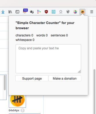 This is what you see when you click on the button in your toolbar