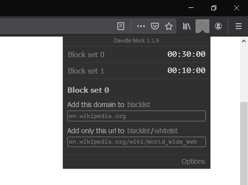 Make quick additions directly from the popup