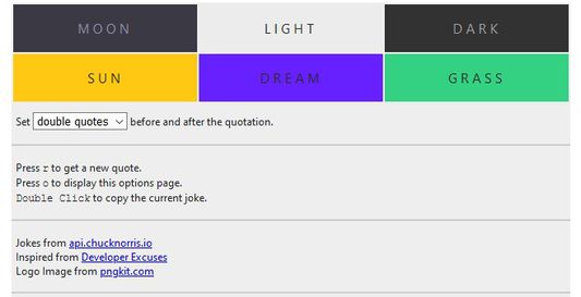 Options Page