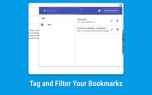 Tag and Filter your Bookmarks