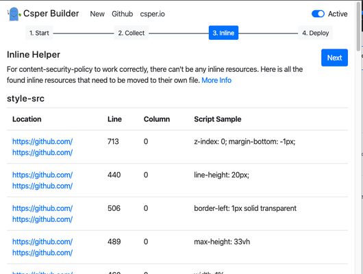 Content Security Policy Csper Builder Inline