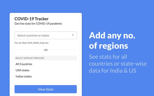 Easy to select your own region and select from default ones.