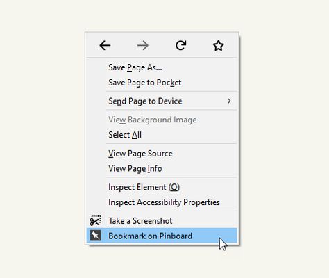 option in the context menu (right click menu)