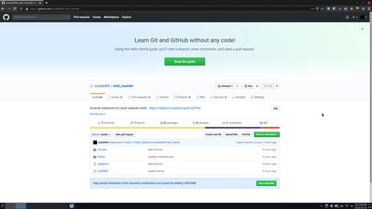 You can check out the source code and contribute on github.
https://github.com/azadad96/visit_counter