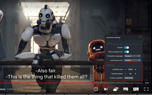 Flexibly customize subtitle styles and use custom subtitles