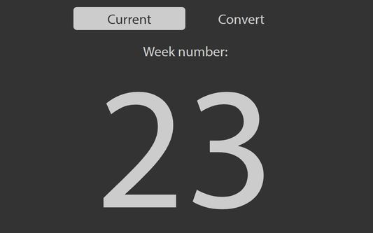 Get the current week in an instant!