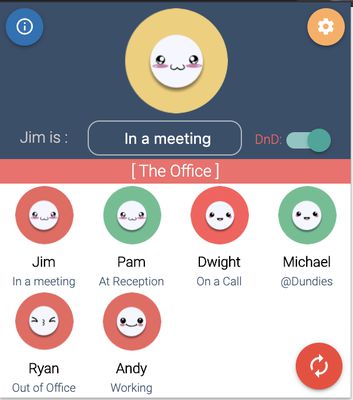 View your teammates status