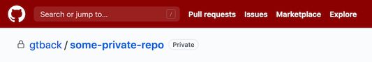 Private repos