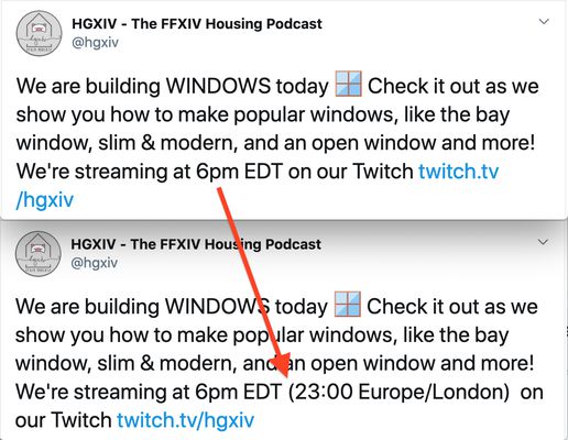 Screen shot, with and without.
Top, without add on. Bottom, with local time added!