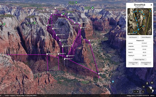 Zion National Park Flight Plan