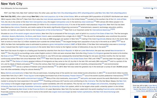 HyperLegible in action on Wikipedia