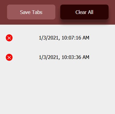 5. To delete everything you have ever saved click 'Clear All'.