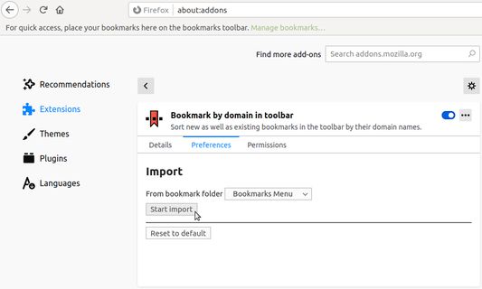 Choosing the right folder before importing